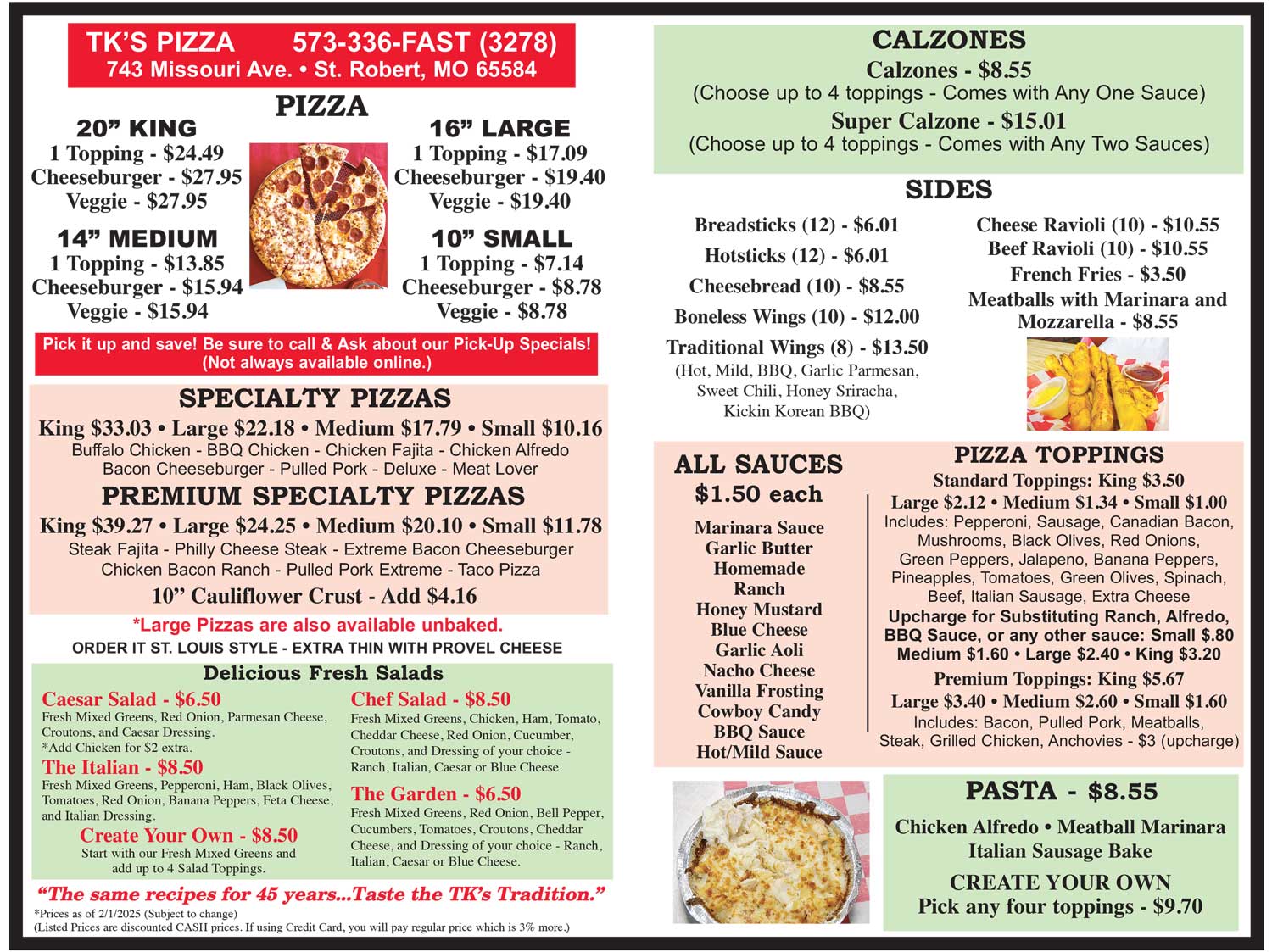 Tk's Pizza